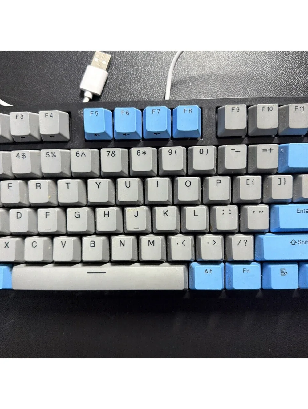 Durgod Taurus K320 TKL Mechanical Keyboard In Space Grey With Blue Cherry MX Red